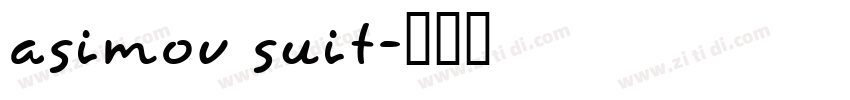 Asimov SuIt字体转换